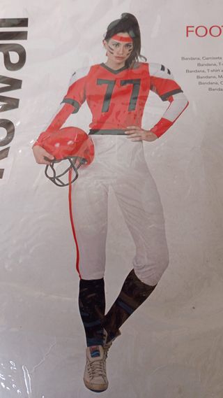 Disfraz Fútbol Americano Mujer Nuevo Talla XL