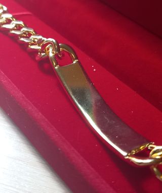 Pulsera Esclava bañada Oro 15 k