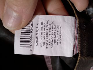 Chaqueta marca Caramelo efecto piel marrón