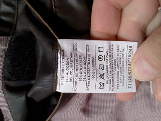 Chaqueta marca Caramelo efecto piel marrón