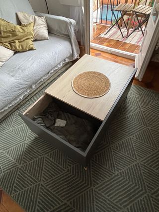 Mesa de salón elevable madera