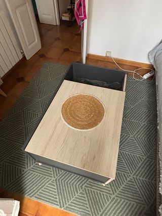 Mesa de salón elevable madera