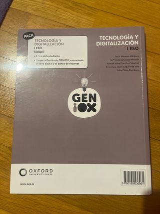 Tecnología y Digitalización I ESO. Libro del es...
