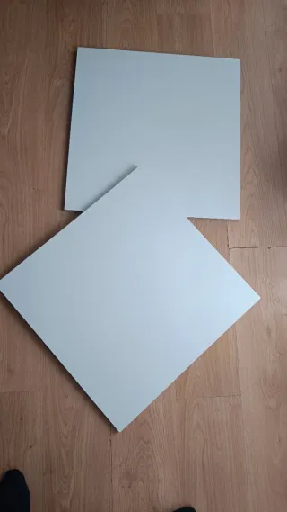 2 baldas de conglomerado para estanterías, puertas