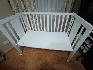 Cuna Colecho Madera con Ruedas