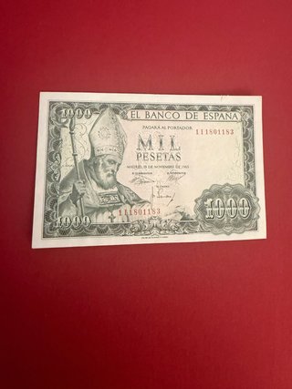 1 Billete 1000 Pesetas 1965 San Isidoro EBC+