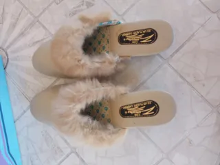 Zapatillas de casa Zancadas con pelo