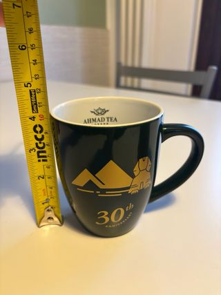 Tazza Verde con Piramidi e Sfinge