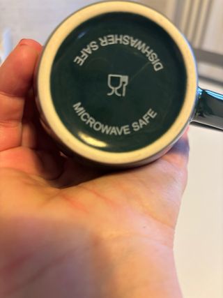 Tazza Verde con Piramidi e Sfinge