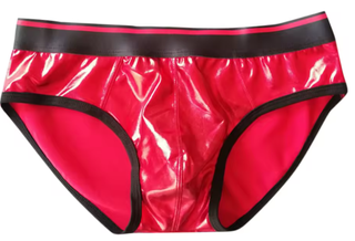 1329 - Slips efecto PU Brillantes