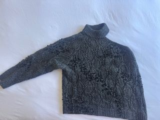 Jersey Zara gris perlas talla S