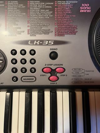 Teclado Casio Lk-35 con Soporte