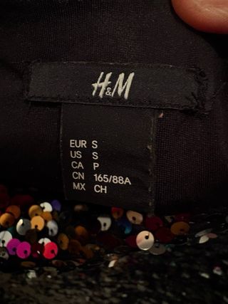 Top lentejuelas multicolor talla única