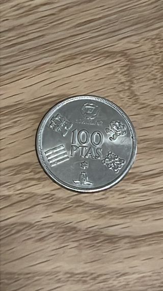 Moneda 100 pesetas Carlos I Rey 1980