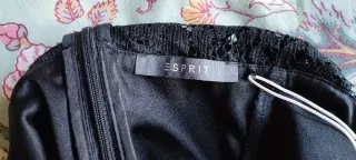 Vestido midi de encaje negro