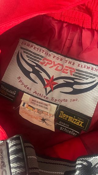 Traje de esquí SPYDER rojo