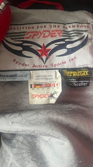 Traje de esquí SPYDER rojo