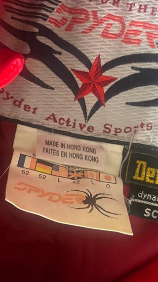 Traje de esquí SPYDER rojo