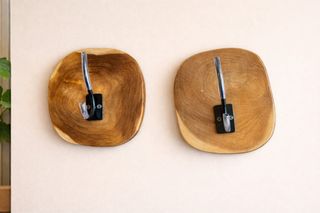 Set 2 appendini legno teak