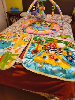 Alfombra musical para bebé con luces