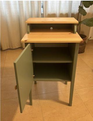 Mesita de noche IKEA Ordenalen verde