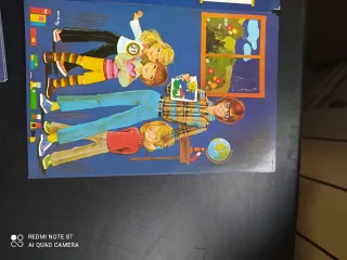 Lote de 3 Postales Antiguas Escolares