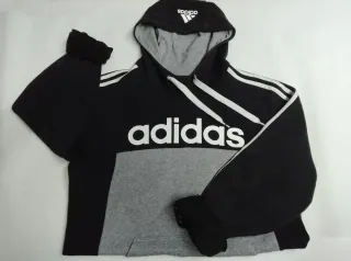 Sudadera Adidas Negra y Gris