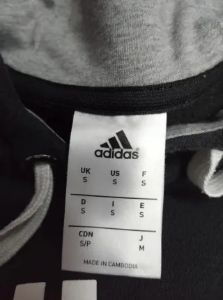 Sudadera Adidas Negra y Gris