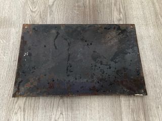 Cartel Placa Avenue Voltaire Esmaltada Azul