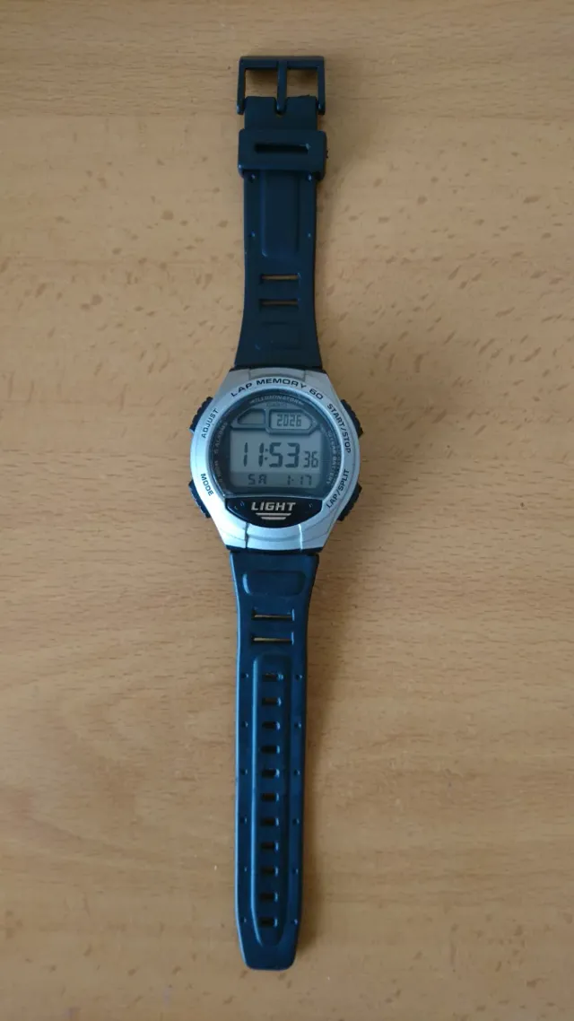 Reloj Casio W 734 Plata