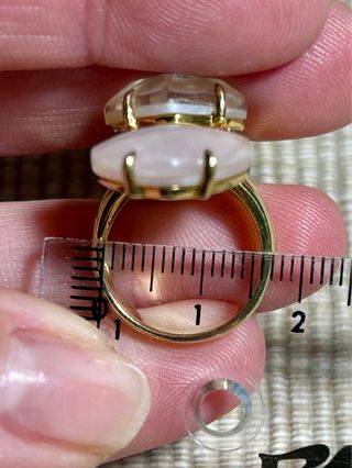 Anillo Ninfa Coolook tres madreperlas superpuestas