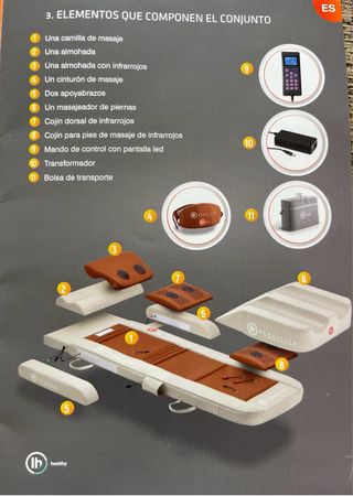 Camilla de Masaje LH Healthy Andulation System