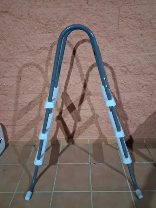 Escalera piscina desmontable metal/plástico