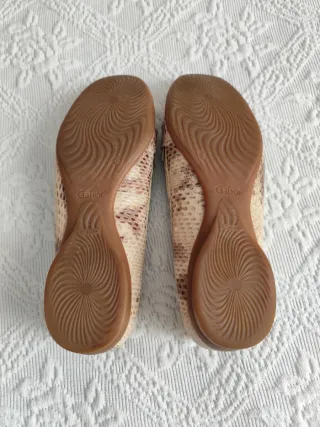 Mocasines Gabor Piel Serpiente Talla 39.