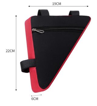 Bolsa Triángulo Bicicleta Zssyyl Naranja/Negro