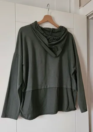Sudadera verde mujer