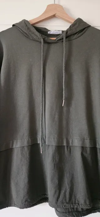 Sudadera verde mujer