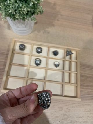 Colección Rebelde  Set de Anillos Góticos/Biker