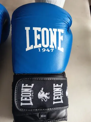 Guantes Boxeo Leone 16 oz Azul
