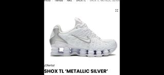 Nike Shox TL Plata y Blanco