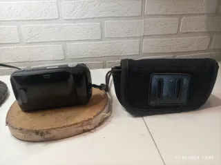 Cámara Olympus negra modelo    U {mju:}-1