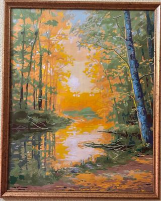 Cuadro de 40x50 cm, con marco incluido.