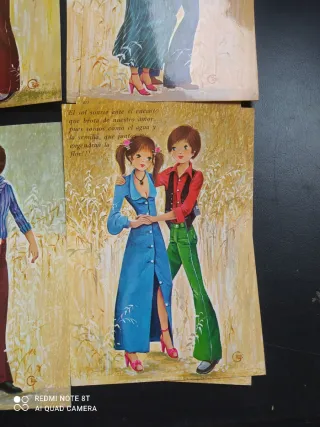 Lote 4 Postales Antiguas Parejas
