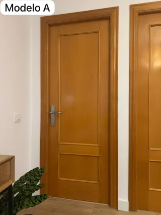 Puertas de roble color madera