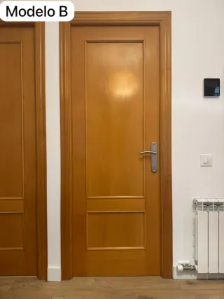 Puertas de roble color madera