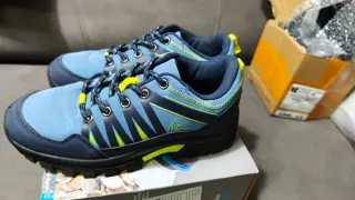 Zapatillas Trekking Niña Talla 36 Azul/Verde
