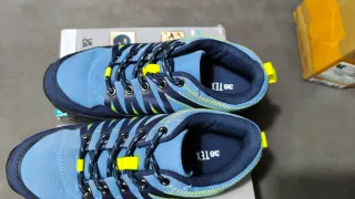 Zapatillas Trekking Niña Talla 36 Azul/Verde