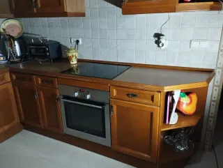 Cocina completa madera y metal