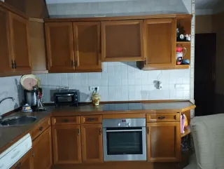 Cocina completa madera y metal