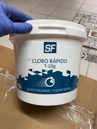 3 tipos de cloro marca SF para piscina